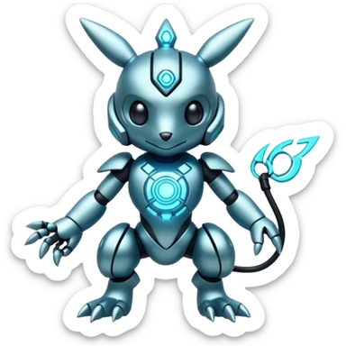 tiny cyber pokemon full body sticker