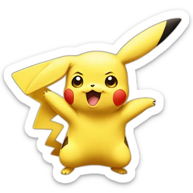 Pikachu qui fume  sticker