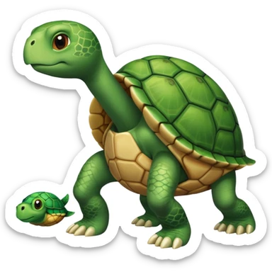 A human leg emoji combined with a turtle sticker