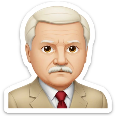 Cinematic Realistic Lech Wa≈Çƒôsa Pop Culture Emoji, depicted with a resolute, charismatic portrayal of the iconic leader rendered with lifelike detail and inspiring, dynamic lighting. sticker