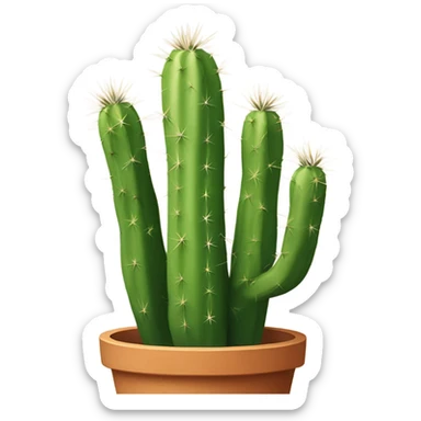 a cactus in a pot sticker