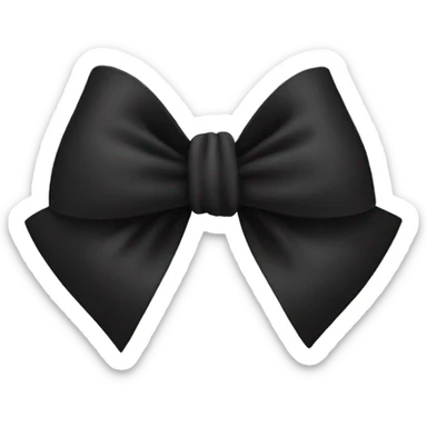 Black bow sticker