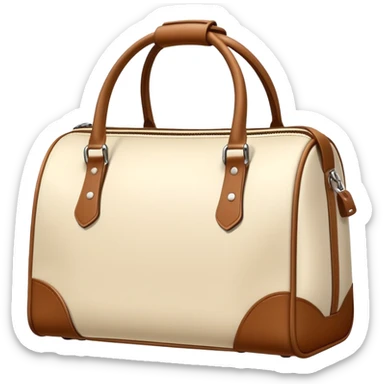 Cream sports bag sticker