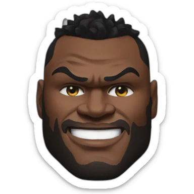 tyson fury mary francis ngannou sticker