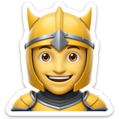 Emoticone Chevalier sticker