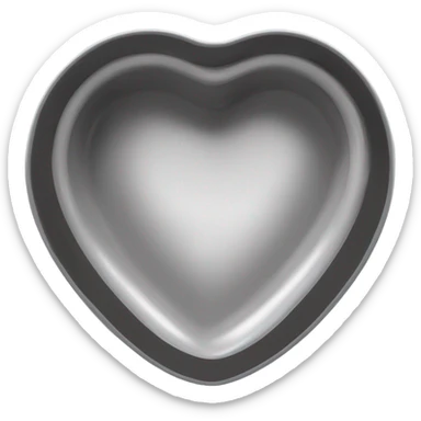 Heart shaped ash tray sticker