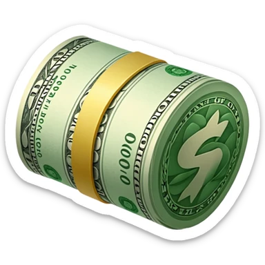 Money that is like a tube sticker