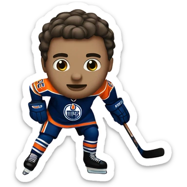 Edmonton oilers hockey sticker