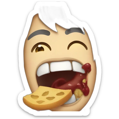 Bite humaine sticker