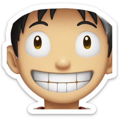 Luffy laugh sticker