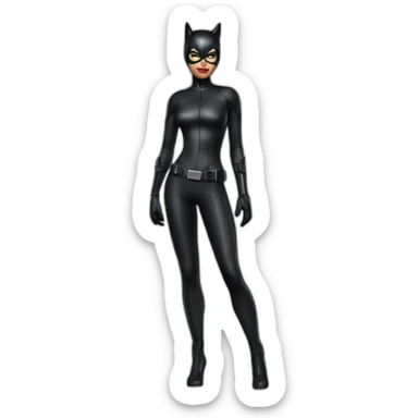 Catwoman hyperréalisme full body sticker