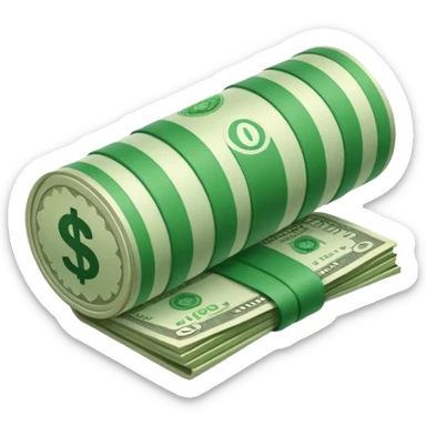 Money that is like a tube sticker