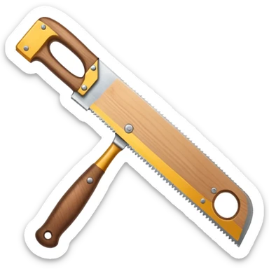 säge mit griff sticker