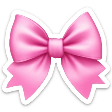 pink bow sticker