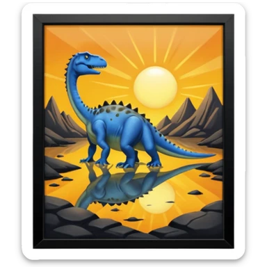 Ideas in a tarpit, just like how dinosaurs died sticker