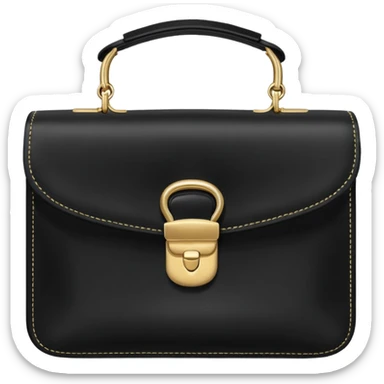 black purse sticker
