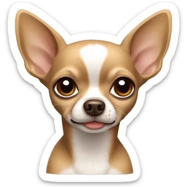 2 Chihuahua Brown and beige  sticker