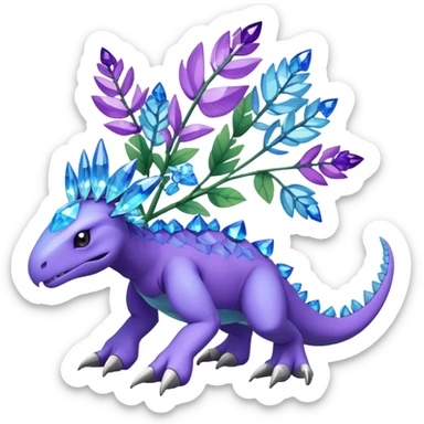 Meganium-Amaura-fakemon (full body) sticker