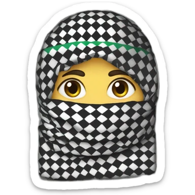 Palestine keffiyeh sticker