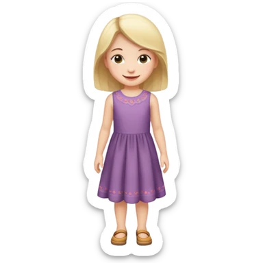 girl kid full body sticker