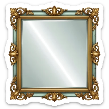 Antique Mirror sticker