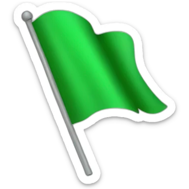 green flag sticker