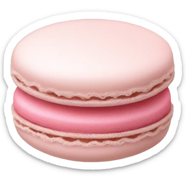 pale pink macaron sticker
