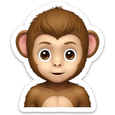 kid dressed as a gay little monkey sticker