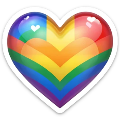 lgbtq heart love sticker