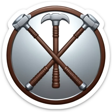 Staff logo marteau équipe sticker