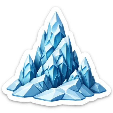 ice mountains sticker