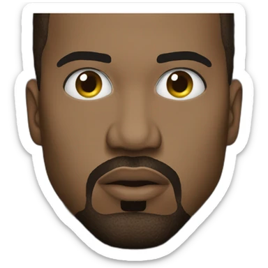 Kanye-wes-poker-face sticker