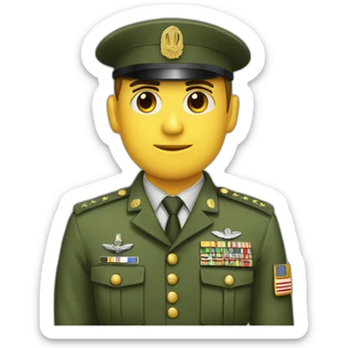 Saludo militar sticker