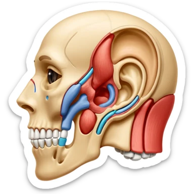 ear anatomy sticker