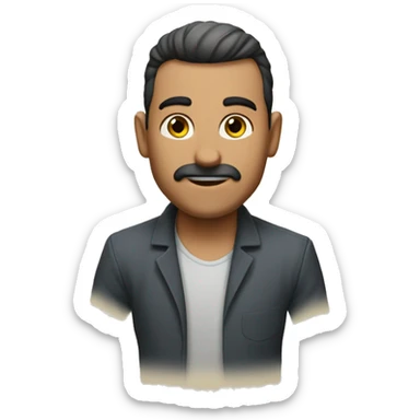 tavuk bacağından kafalı bir adam sticker