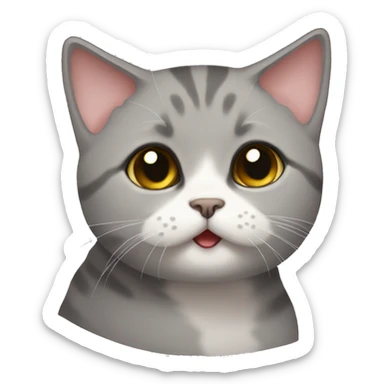 british short hair cat cute sticker