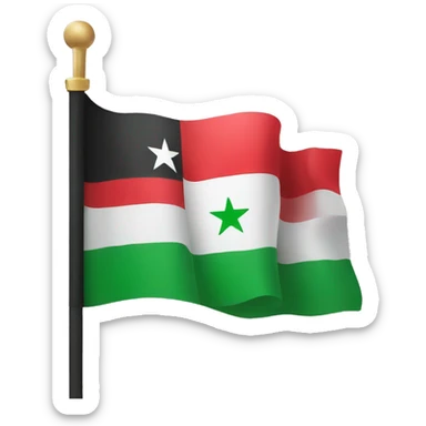 Free flag of Syria sticker