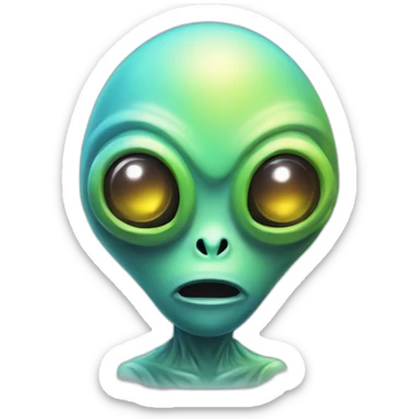 Disco aliens sticker