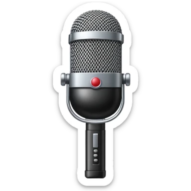 singer stage microphone sticker