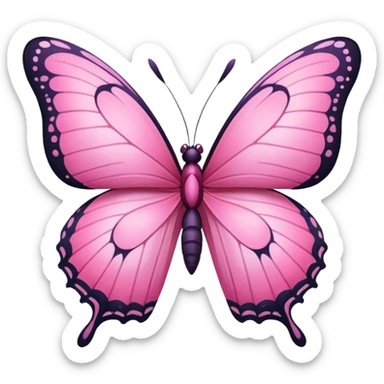Borboleta rosa sticker