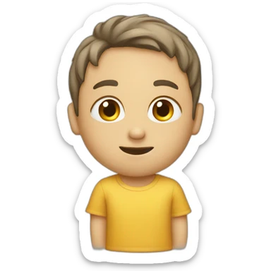 un tee shirt humain sticker