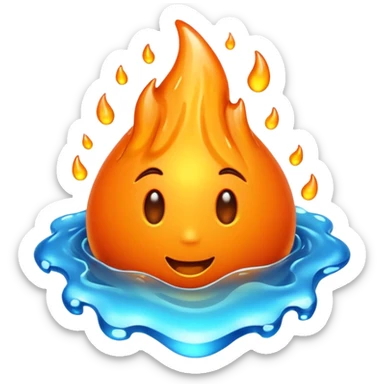 molten metal sticker