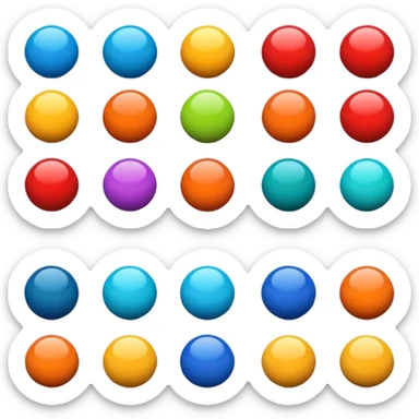 Pelotitas de colores sticker
