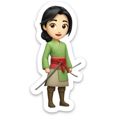 mulan sticker