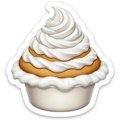grey whip cream sticker