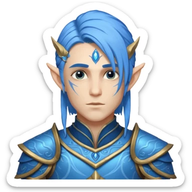 ESO male water elf sticker