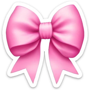 pink bow sticker
