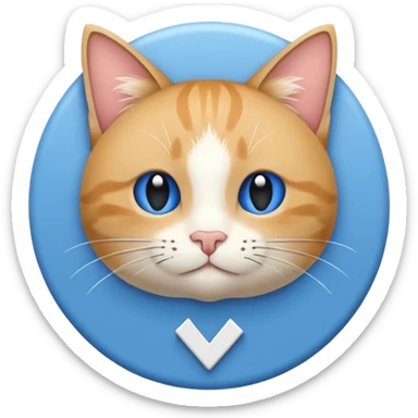 Details
The figure is a solid blue circle (TikTok Blue: #20D5F7).
The icon is a white checkmark (#FFFFFF), right in the middle.
Size 12px × 12px (in profile), proportional to font size.
Place adjacent (2-4px separator) to the username meowflis@, and medium vertically with it.
Click function sticker