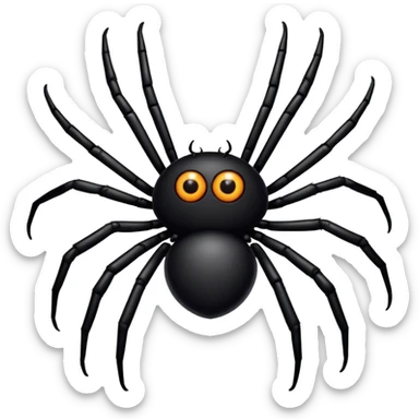 A spider with human hands instead of legs sticker