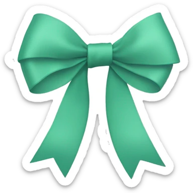 Thin ae ribbon Bow  sticker